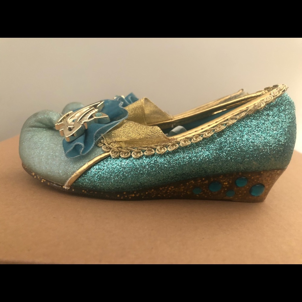 Jasmine Aladdin Girls Dress Up Shoes Size 10
